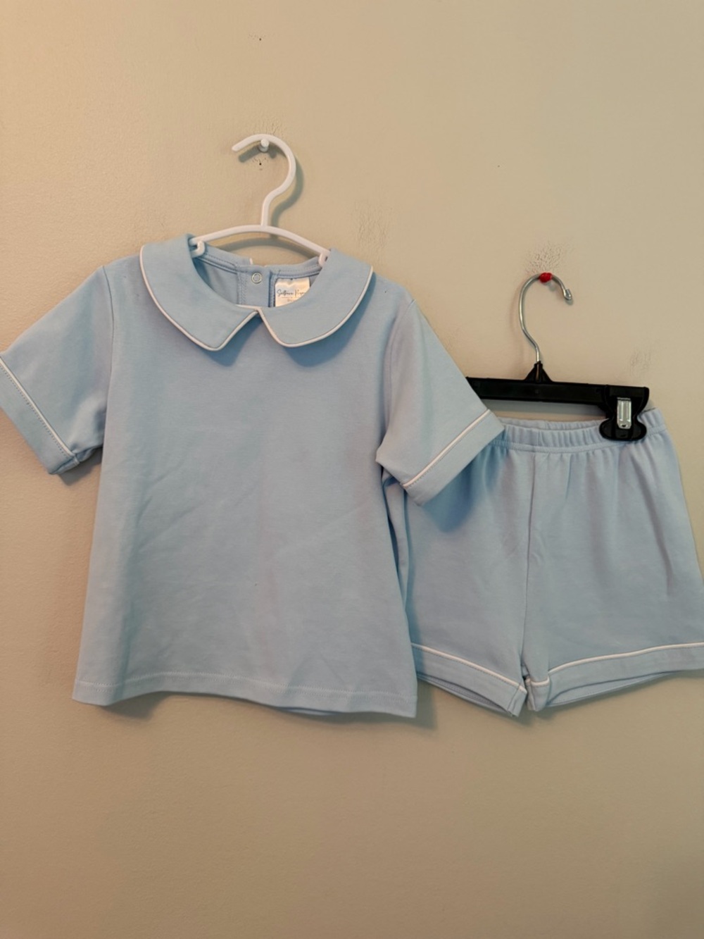 Southern Proper Light Blue Peter Pan Collar Two-Piece Set